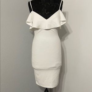 White fitted dress